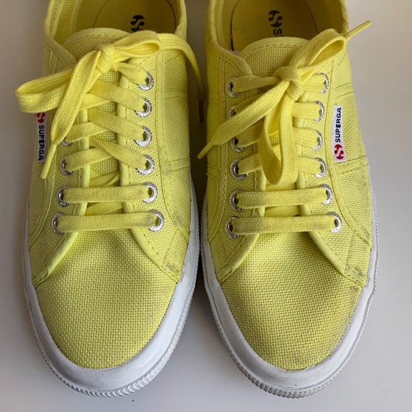 superga yellow shoes